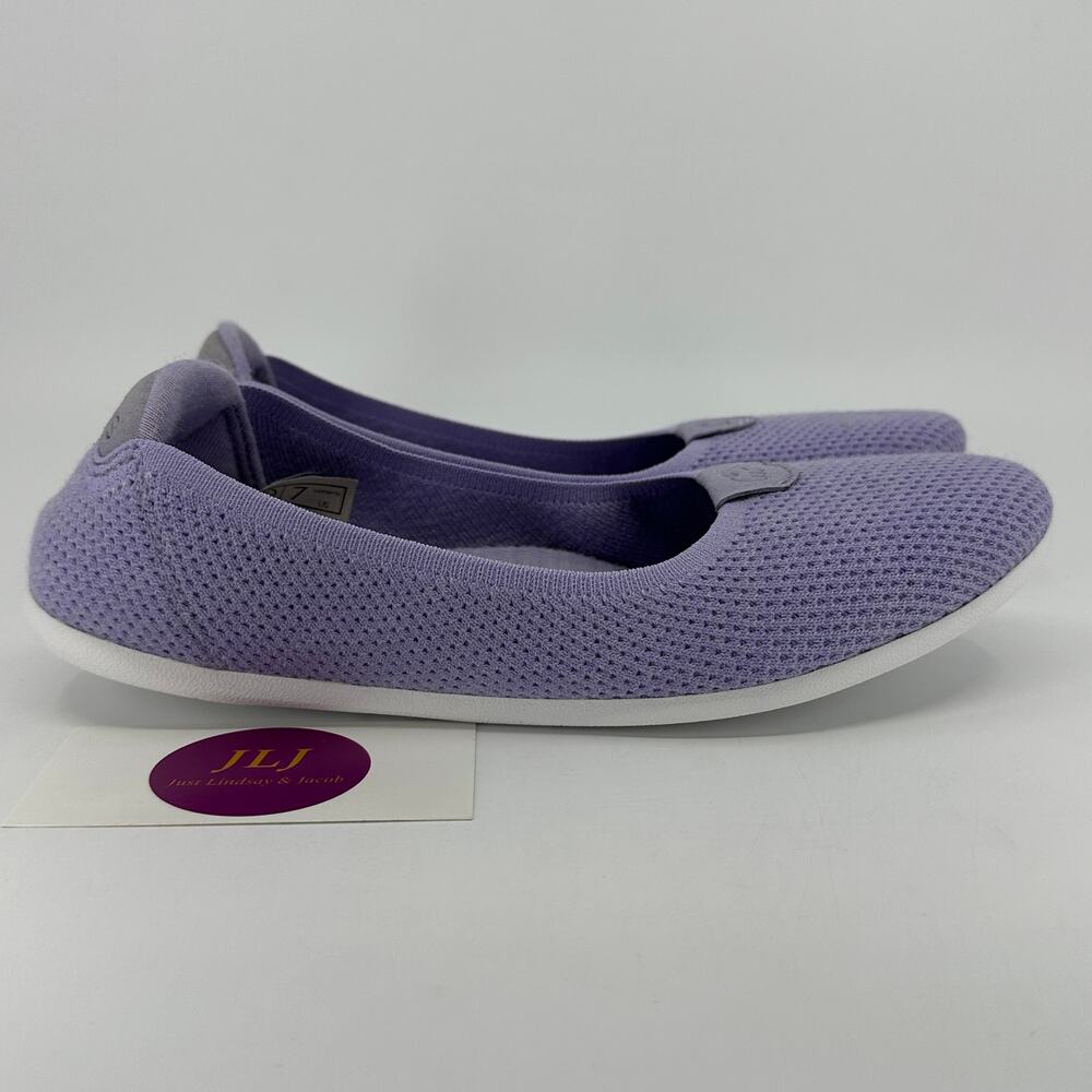 Merinos Women's Lavender Purple Merino Wool Slip On Comfort Flats Size 7 US